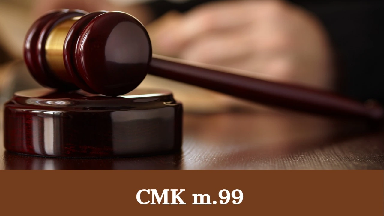 CMK Madde 99  Yönetmelik